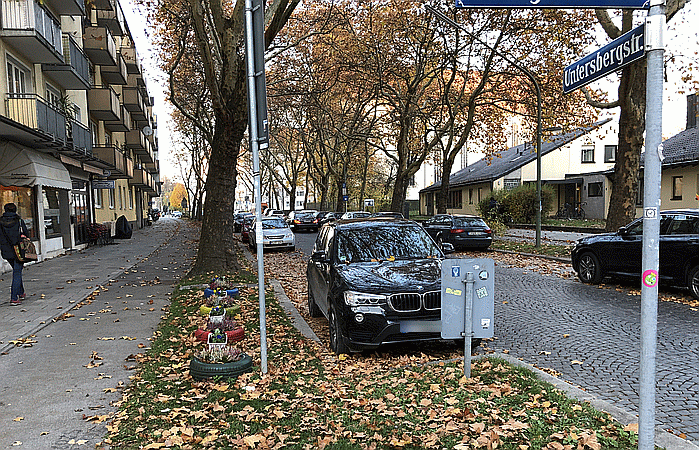 Begrünung in der Untersbergstraße